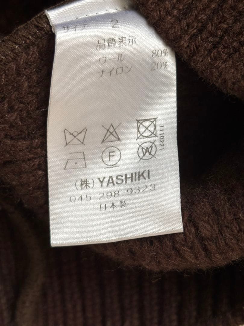 トップス YASHIKI 21AW Ochiba Knit