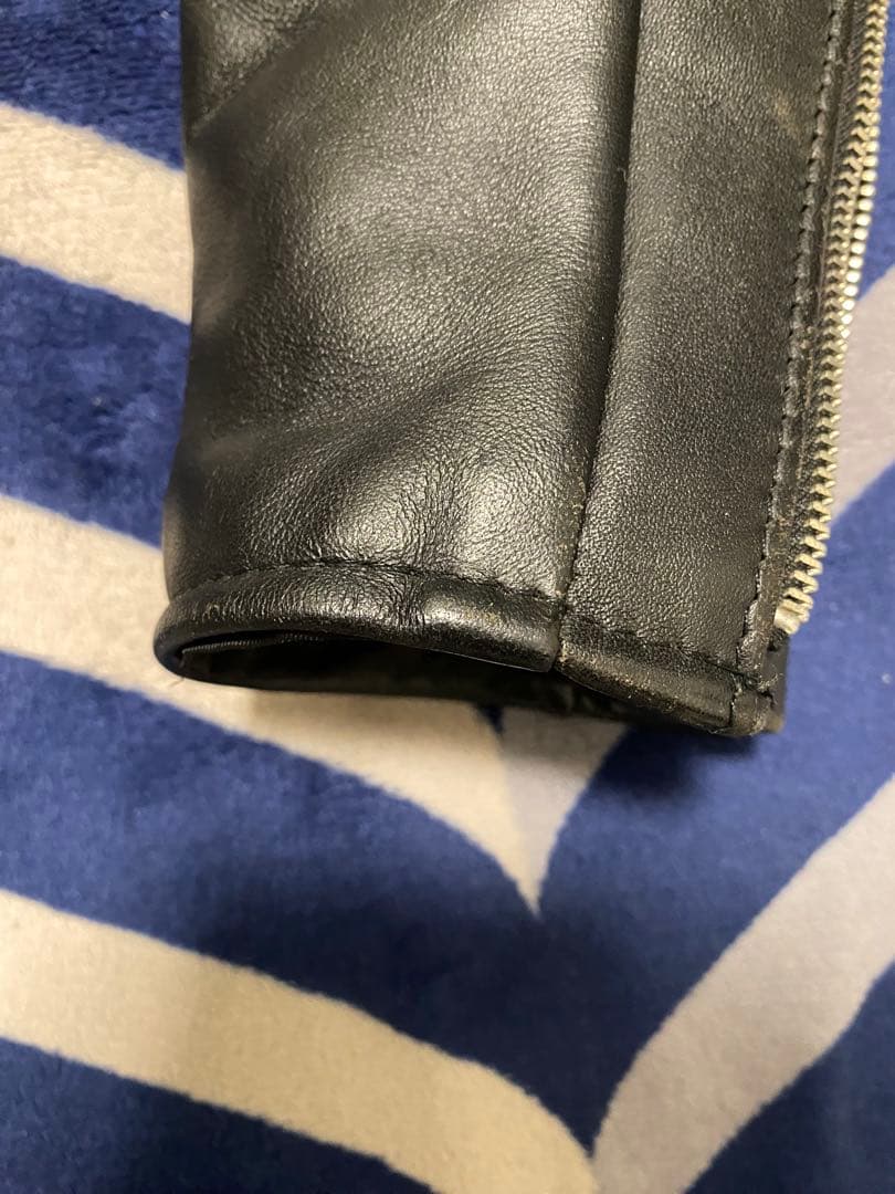 【PELTATA 】Schott レザーライダースジャケット 34