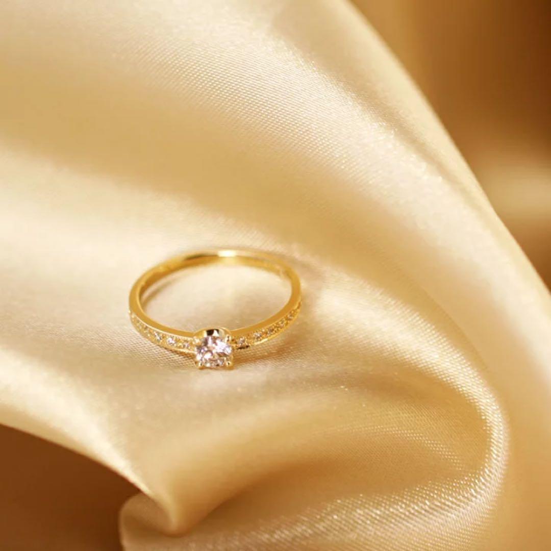 美品　18k リング　ダイヤモンド