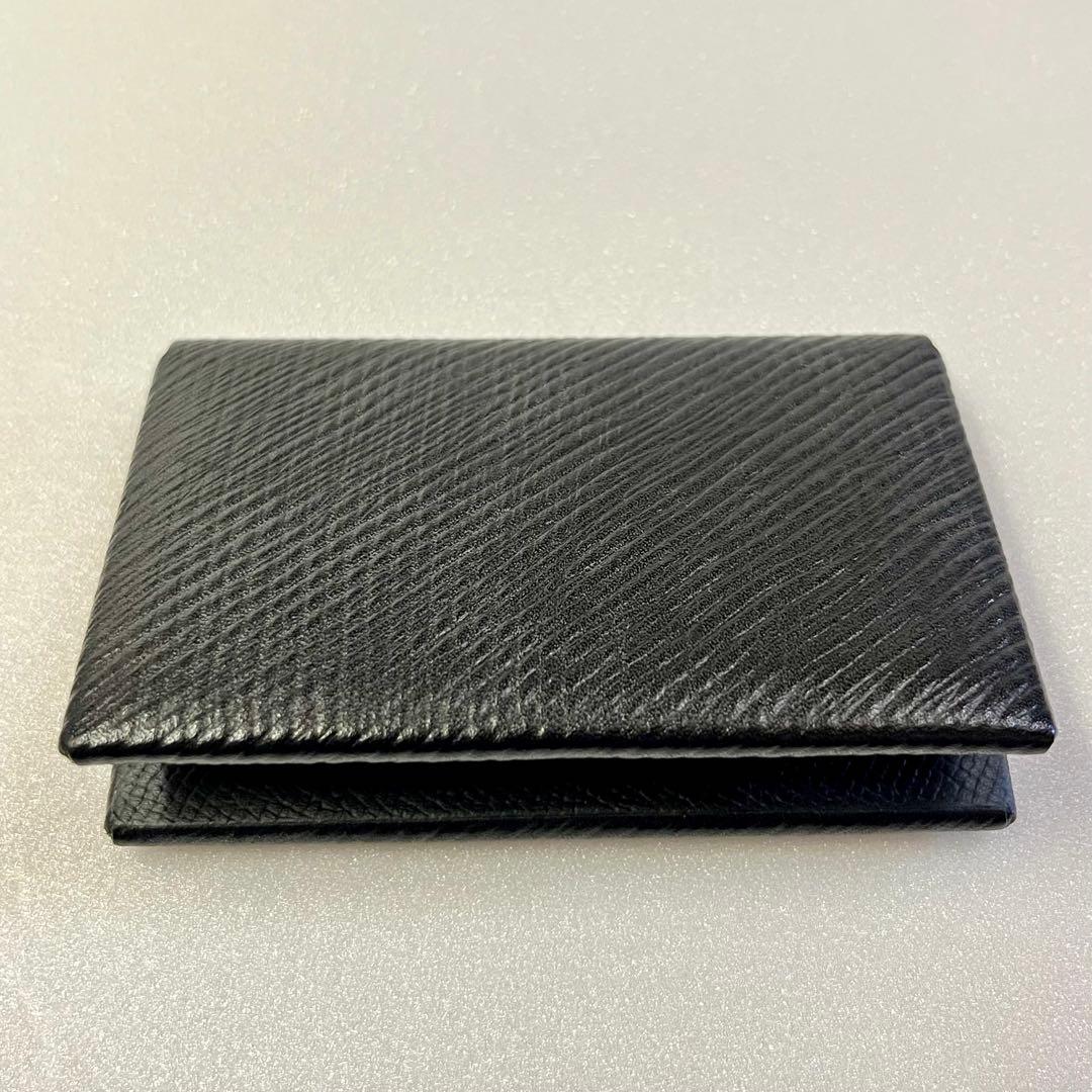 【GW限定価格】 T•MBH 葉合せ 名刺カードケース ヴォリンカ 黒