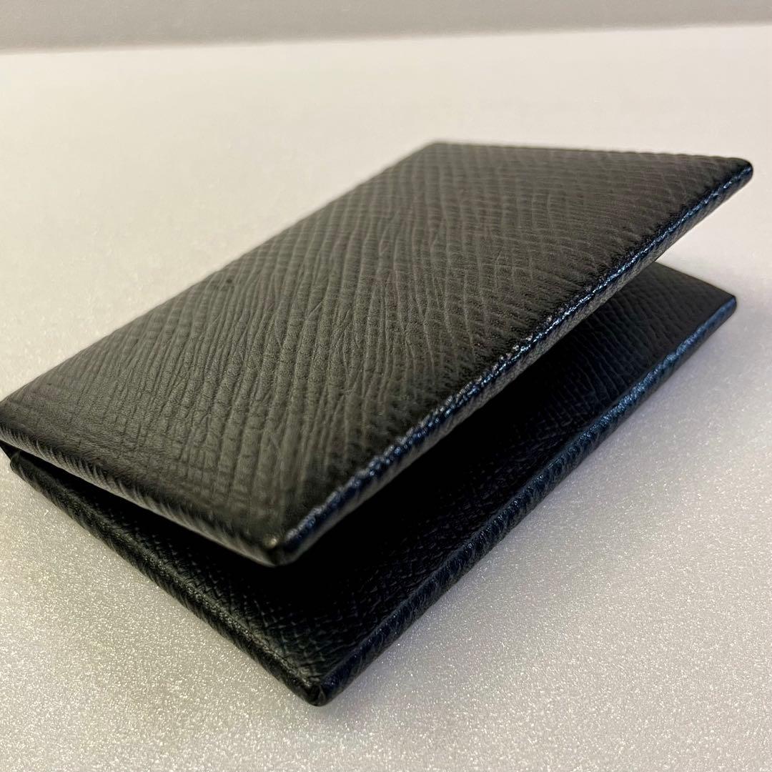 【GW限定価格】 T•MBH 葉合せ 名刺カードケース ヴォリンカ 黒