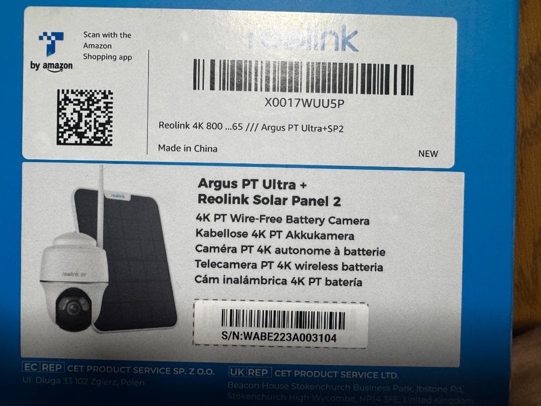 Reolink 防犯カメラ 屋外 ソーラー 4K 800万