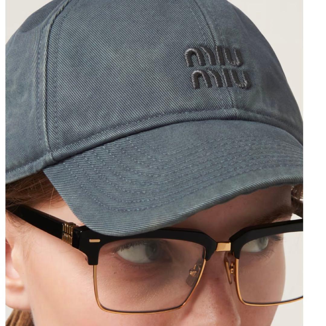 【新品未使用 正規品】miu miu ベースボールキャップ