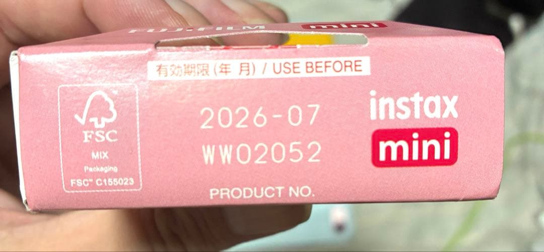 【訳あり】instax mini Link3 クレイホワイト チェキ付き