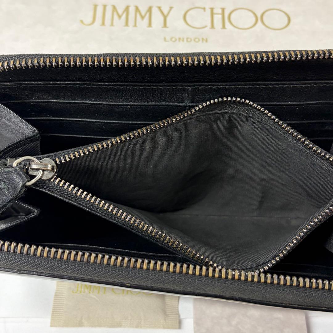 新品同様‼️ ジミーチュウ　財布　長財布　スター　ラウンドファスナー