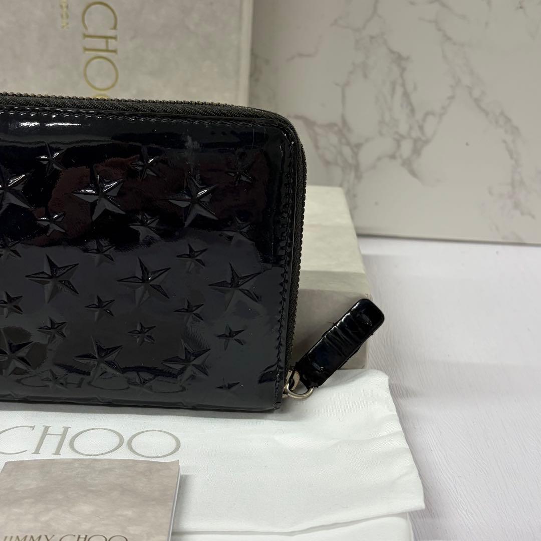 新品同様‼️ ジミーチュウ　財布　長財布　スター　ラウンドファスナー