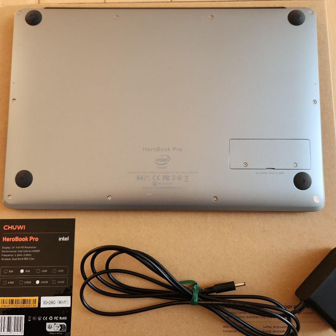 その他ノートPC本体 CHUWI Hero book pro win11 N4020 8/256GB