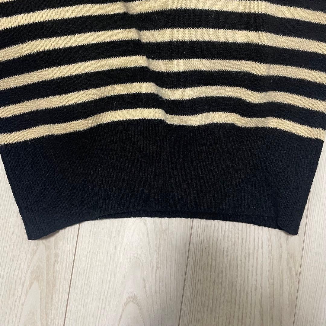 slopeslow スロープスロウ Vネック セーター ボーダー ニット