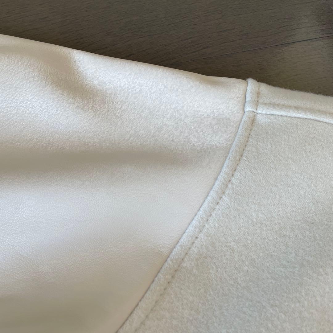 uncrave エコレザー　スタジアムブルゾン