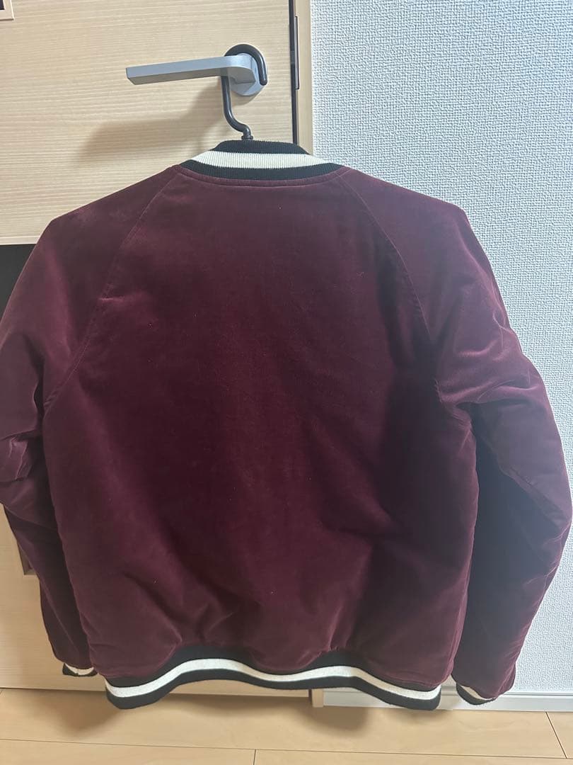 A Bathing Ape バーガンディ スカジャン エイプ　bape ape