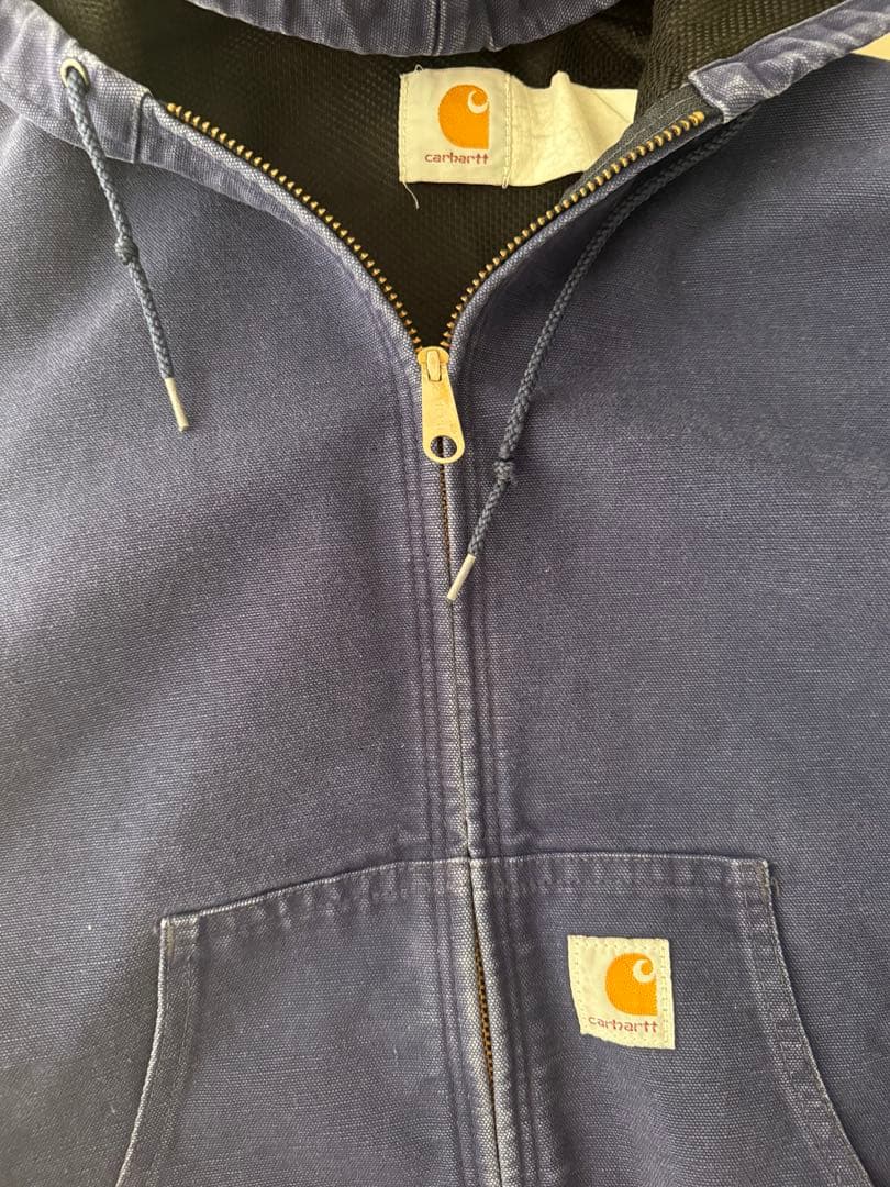 Carhartt Active jacket NAVY 90s 横タグ サーマル