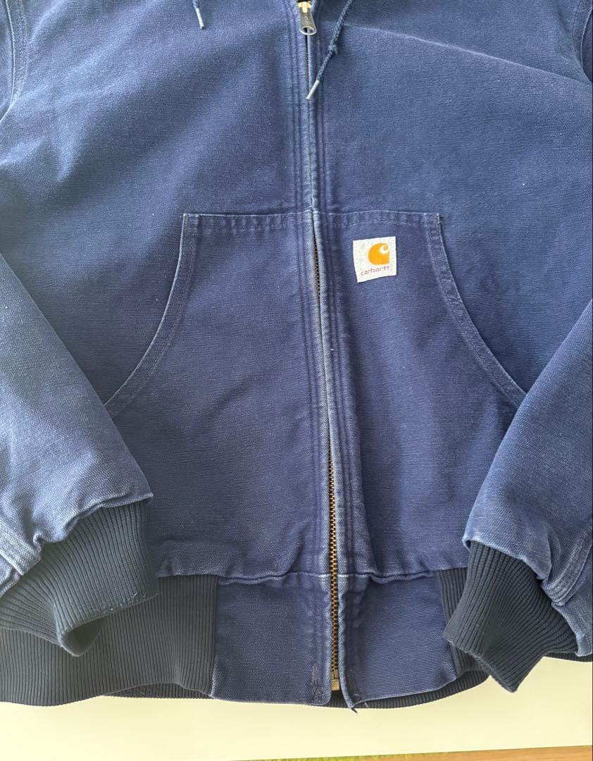 Carhartt Active jacket NAVY 90s 横タグ サーマル