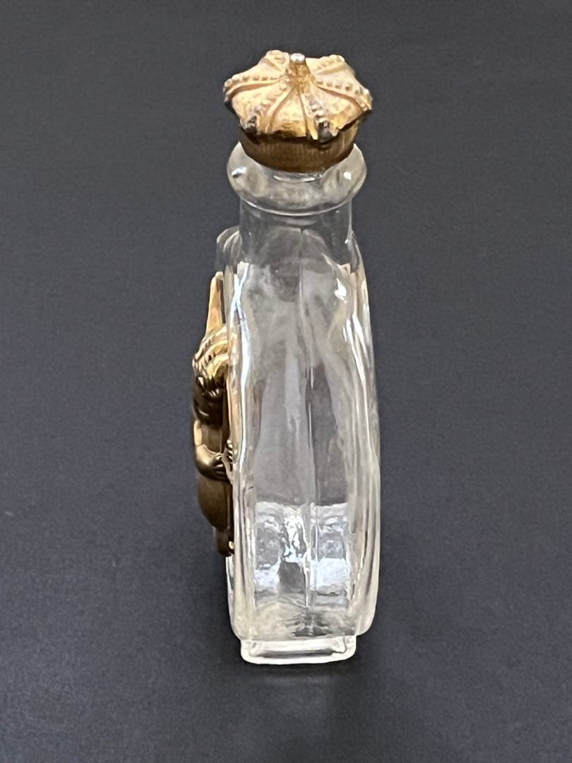 ୨*୧様 アンティークヴィンテージ 香水瓶天使キューピッド 真鍮装飾 ガラスボト