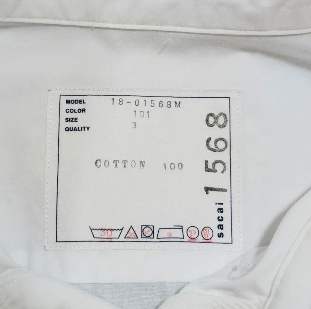 あ*可様 【週末値引】sacai センター刺繍タイプライターシャツ Lサイズ相当