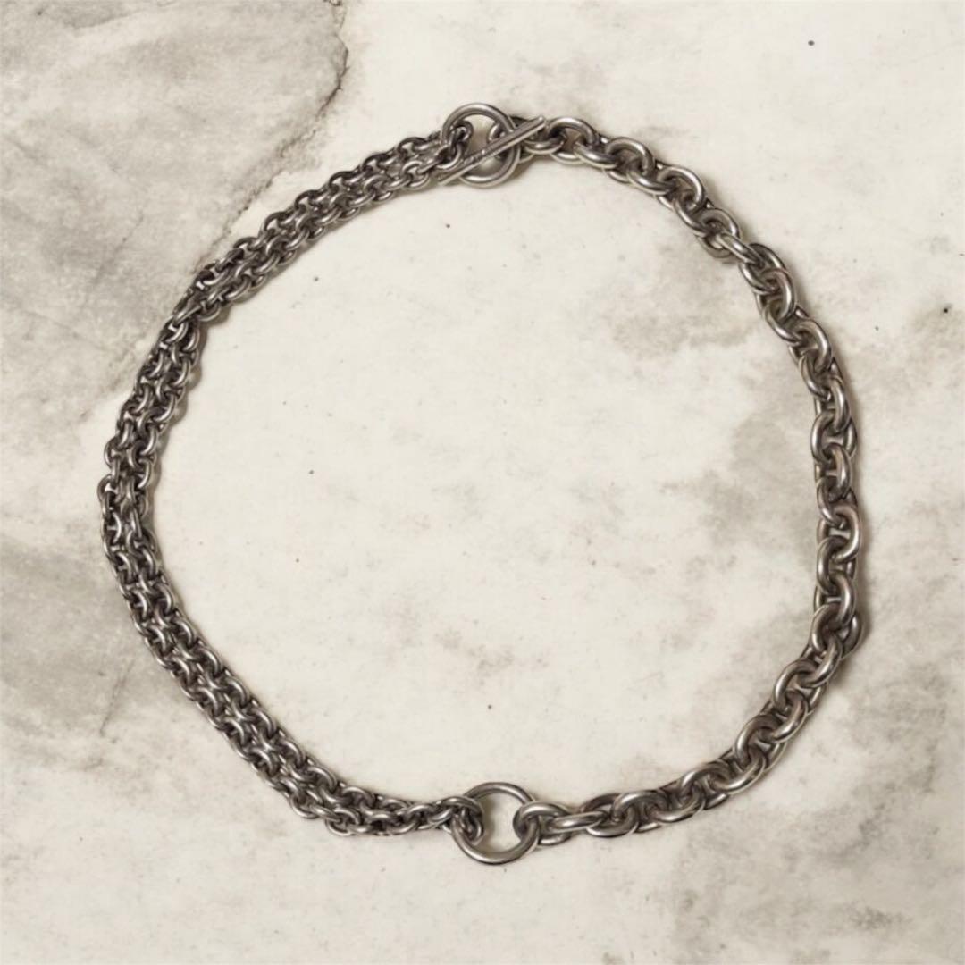 【人気】ALL BLUES オールブルース　ネックレス　ダブルチェーン