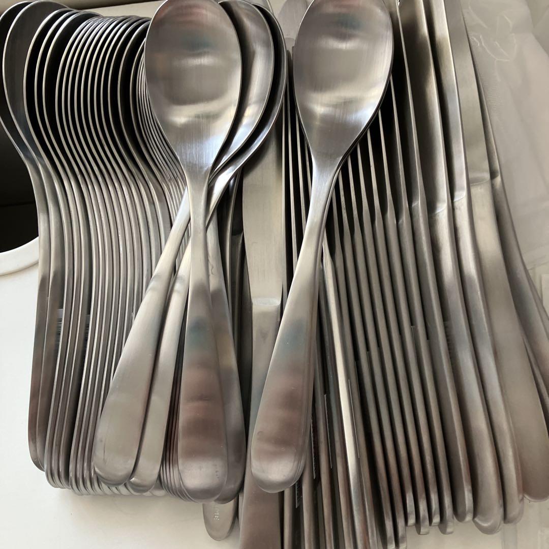 燕190 ナイフ スプーン大小 フォーク大小 レスト 各30 マドラー 10