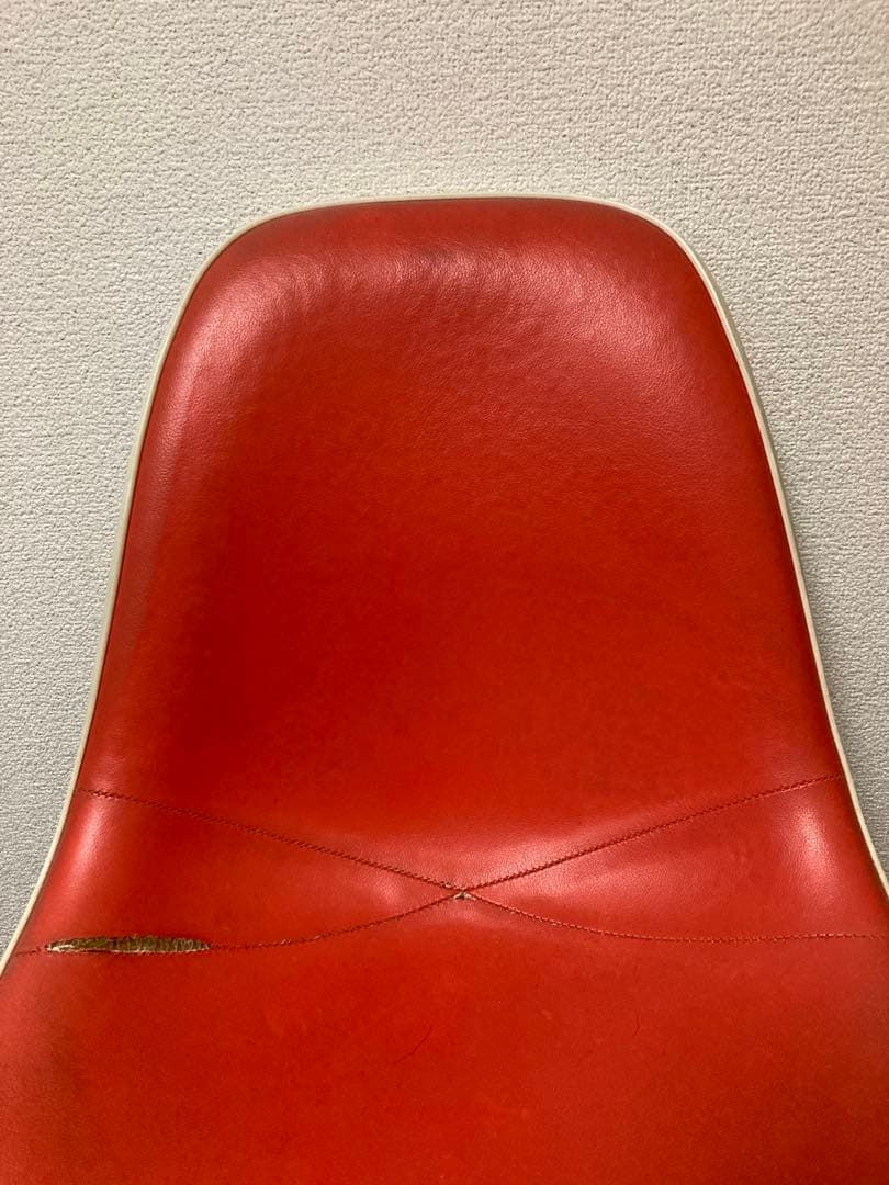 97年製イームズ シェルチェア FRP 合皮レザー モダニカ エッフェルベース