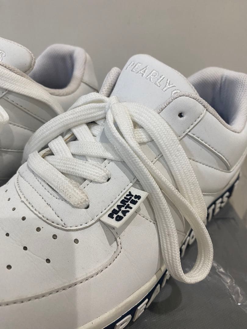 パーリーゲイツ　ゴルフシューズ★美品★ 24センチ　ホワイト　定価28600円