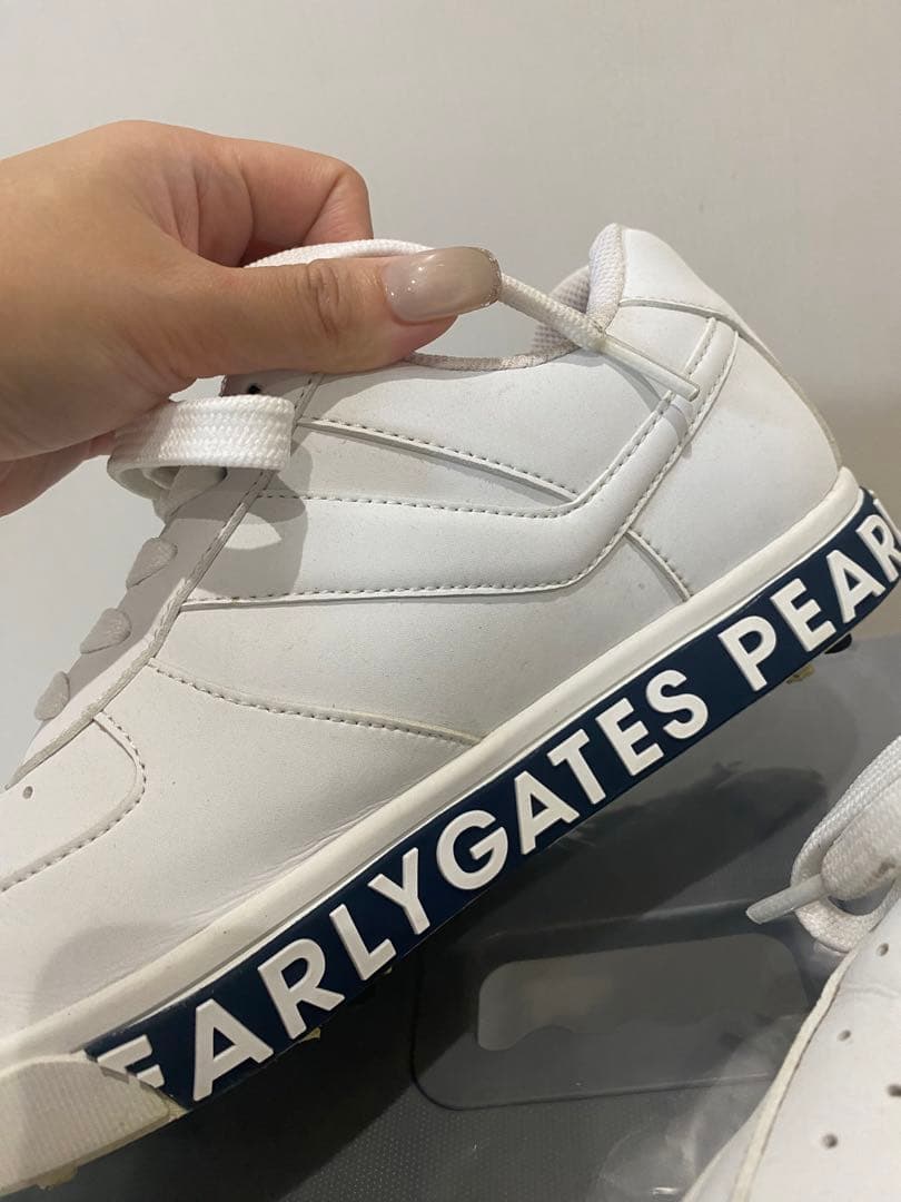 パーリーゲイツ　ゴルフシューズ★美品★ 24センチ　ホワイト　定価28600円