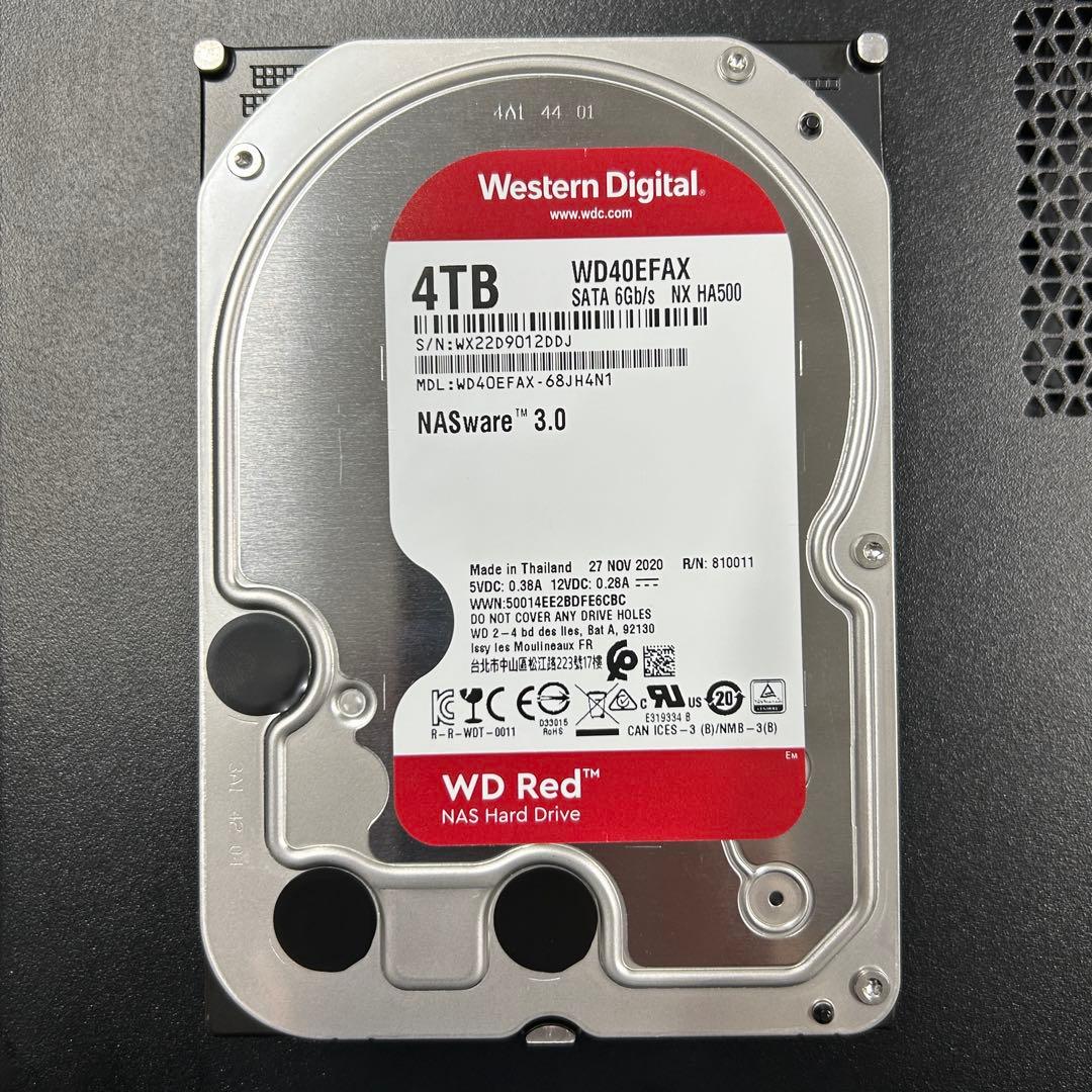 WD RED 4TB WD40EFAX 稼働4884時間 中古品
