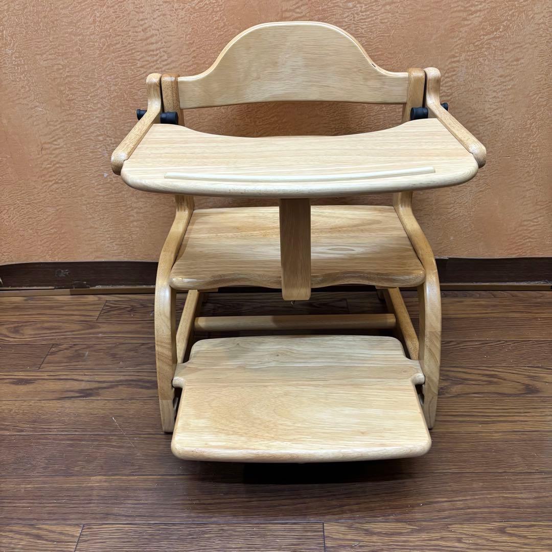 ☆美品☆【大和屋】すくすくローチェアII ナチュラル