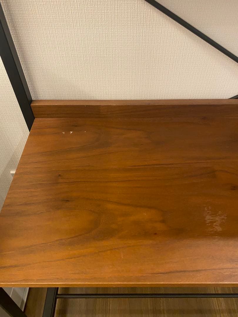 ※god　木製と金属製の4段オープンシェルフ