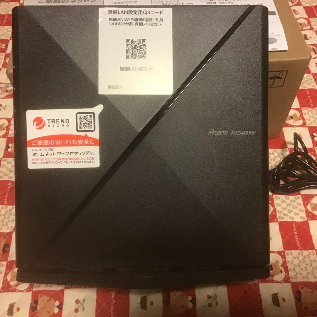 NEC Aterm WX5400HP 無線LANルーター　中古美品