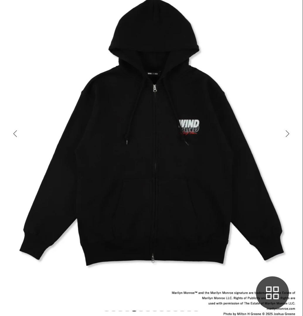 Marilyn Monroe SEA ブラックパーカー Sサイズ