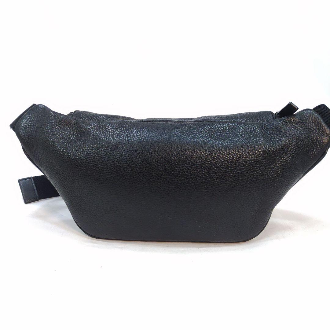 【美品】バリー ボディバッグ ウエストポーチ レザー ブラック