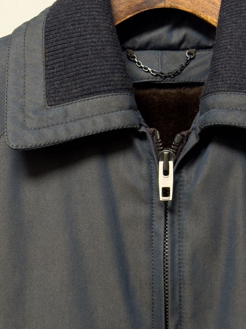 【美品】LOUIS VUITTON フライトジャケット　ブルゾン　ダークグレー