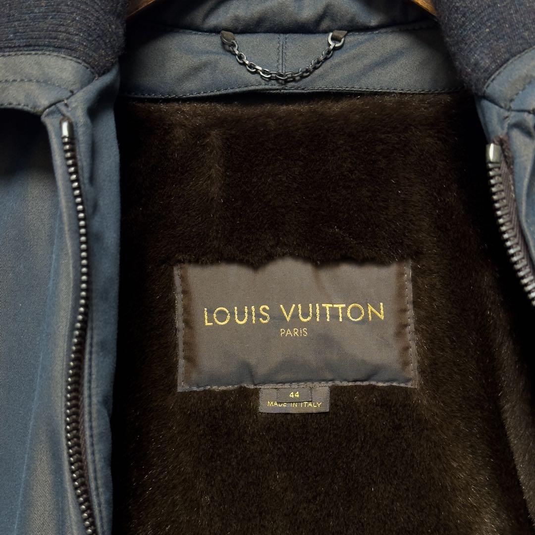 【美品】LOUIS VUITTON フライトジャケット　ブルゾン　ダークグレー