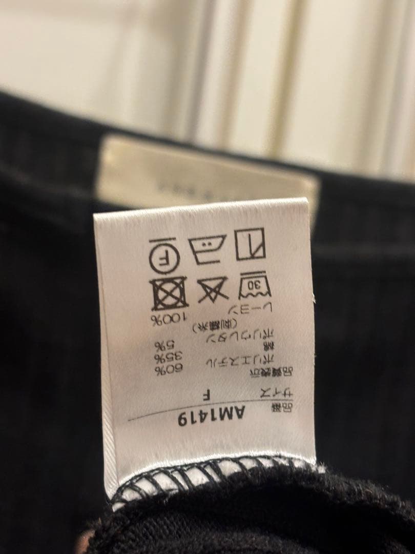 トップス ANDMARY Dorothy heart tops black