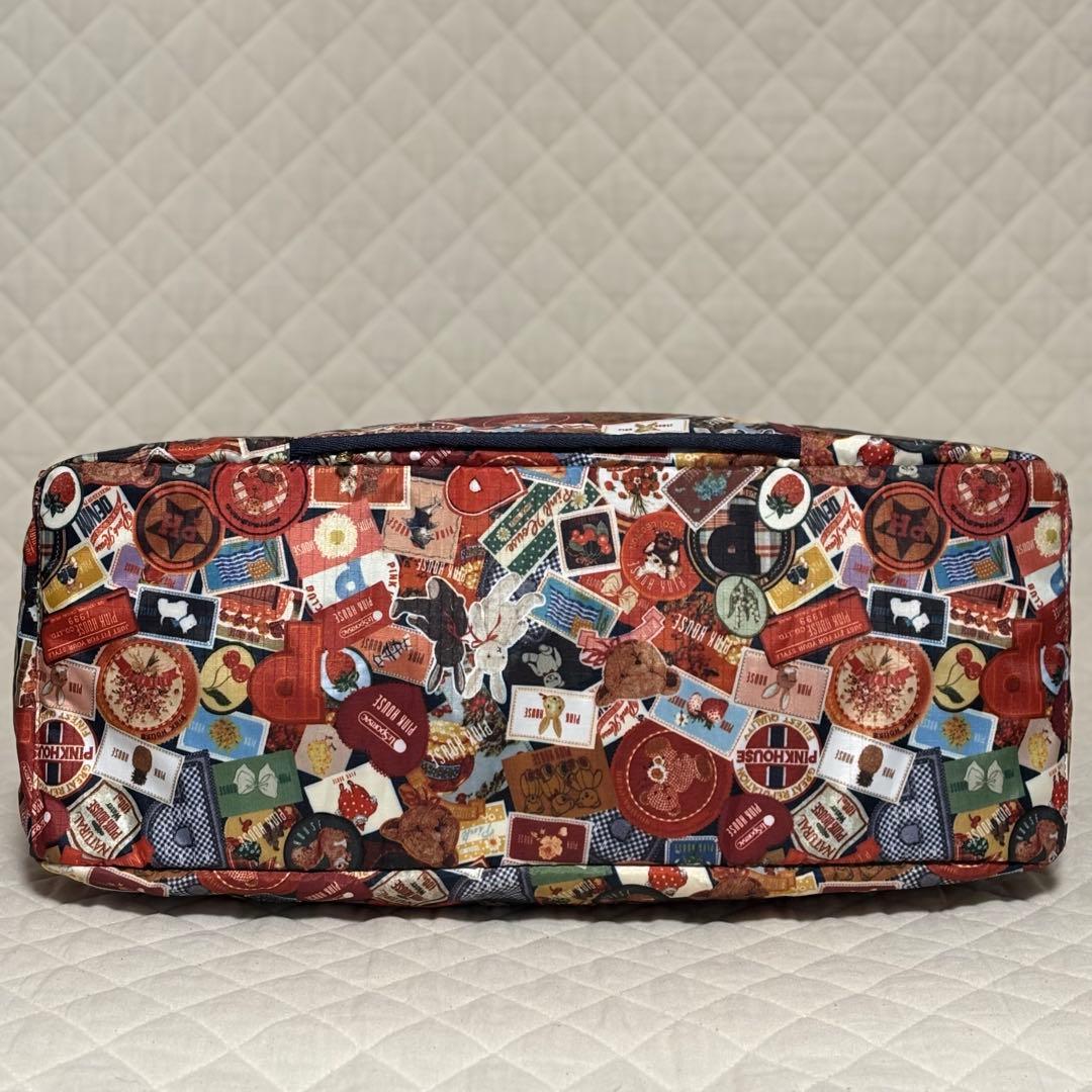 【新品タグ付】レスポートサック×ピンクハウス ミディアムハーパーバッグ ワッペン