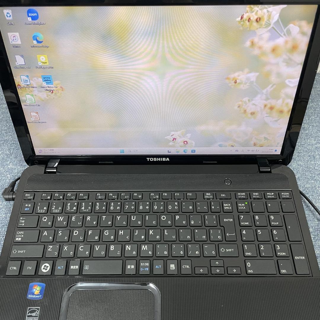 ノートパソコン Windows11 オフィス付　SSD240GB Blu-ray