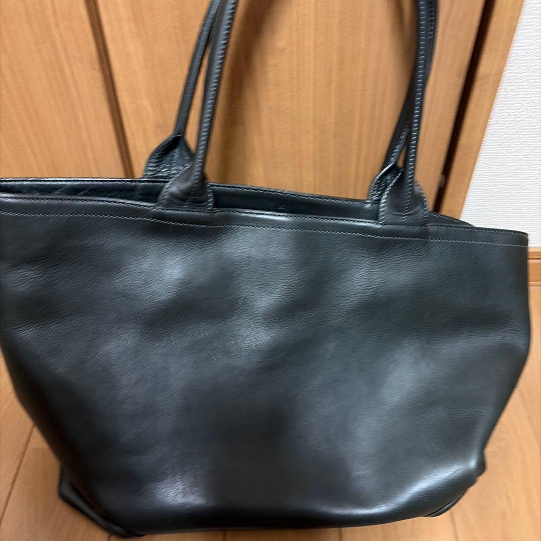 FIVE WOODS ダークネイビーレザー トートバッグ