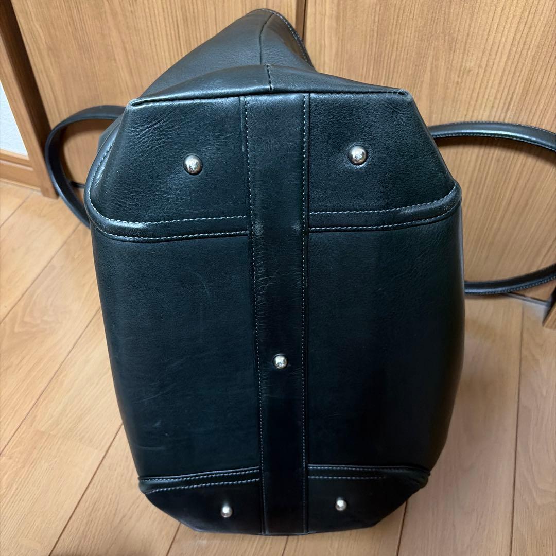 FIVE WOODS ダークネイビーレザー トートバッグ