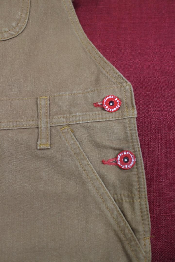 CUNE　ウサギ　オーバーオール　うす茶　Lサイズ