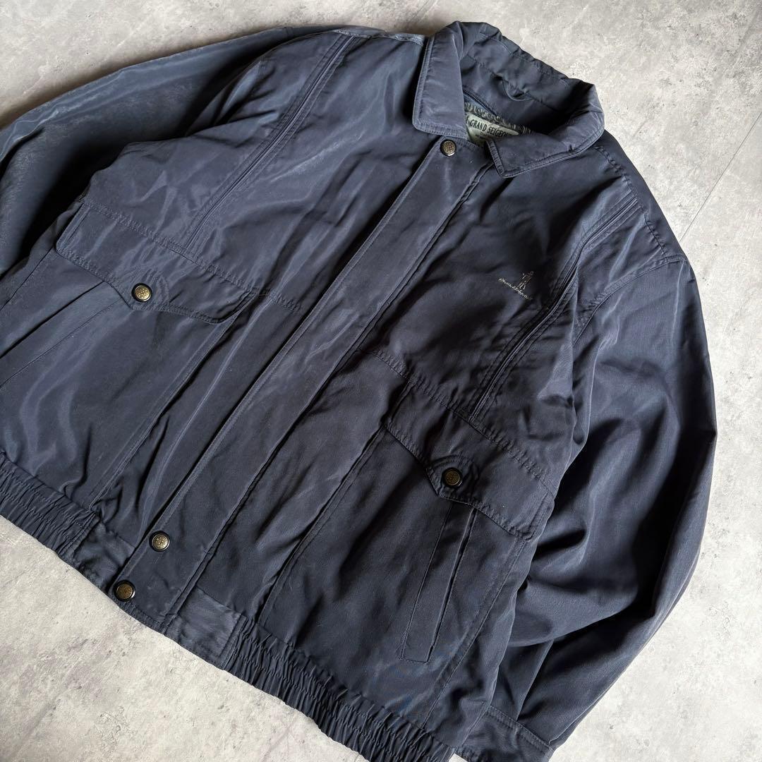 【90s vintage】スイングトップ　ブルゾン　ライナー付き　裏地ボア　短丈