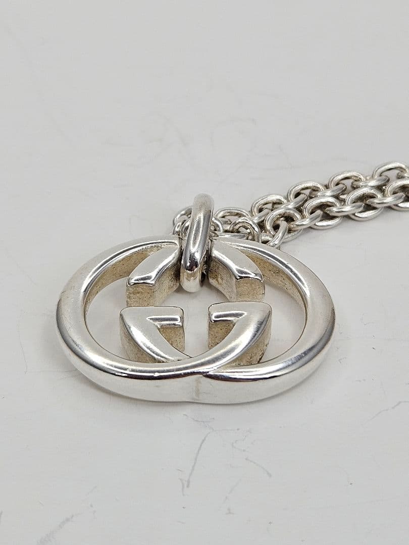 GUCCI シルバー925 インターロッキングGロゴ ネックレス