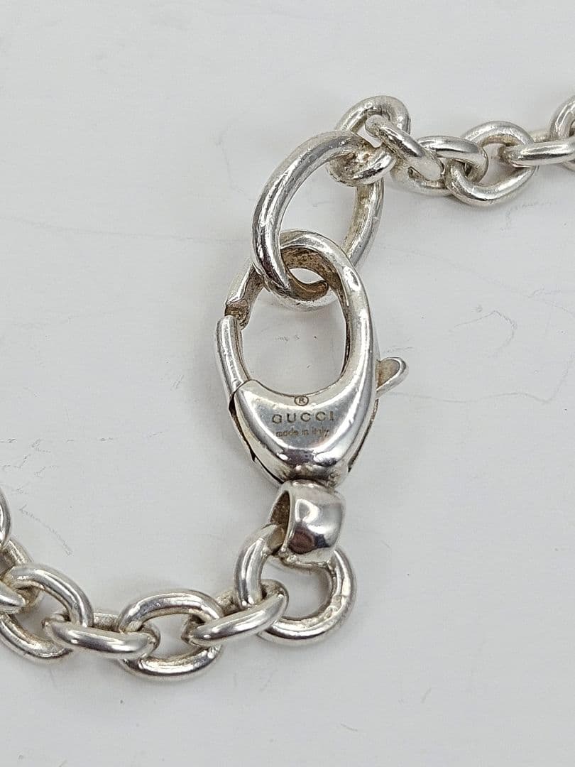 GUCCI シルバー925 インターロッキングGロゴ ネックレス