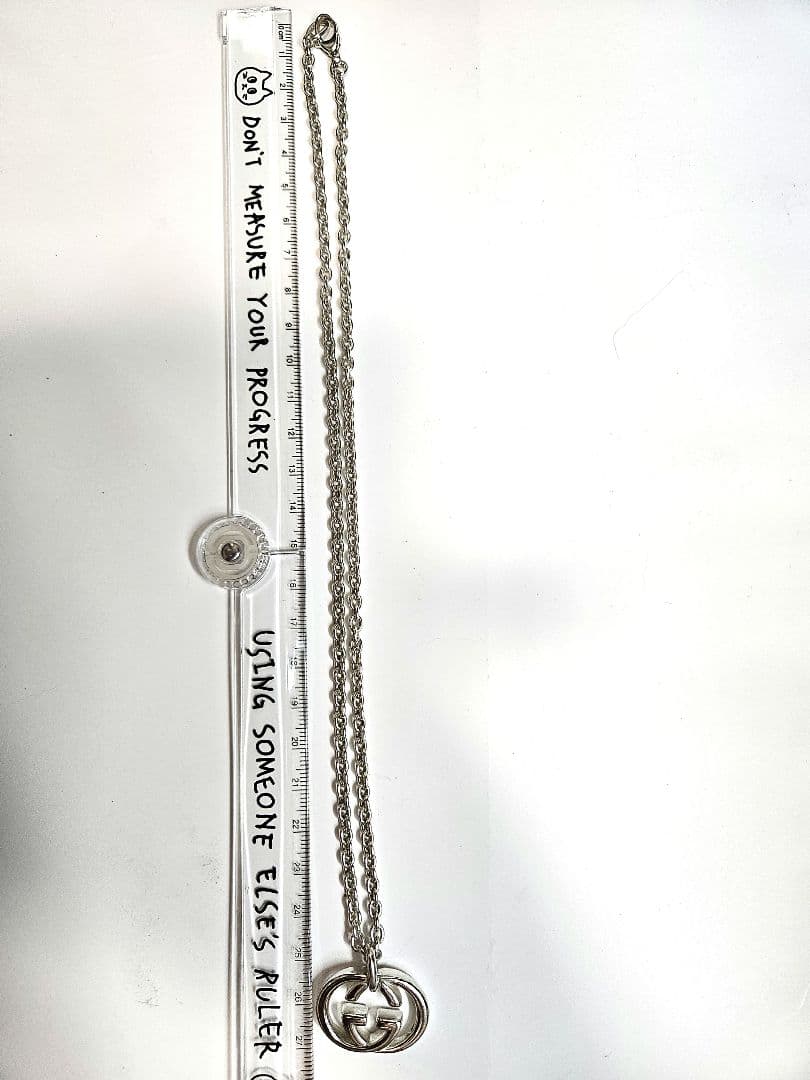 GUCCI シルバー925 インターロッキングGロゴ ネックレス