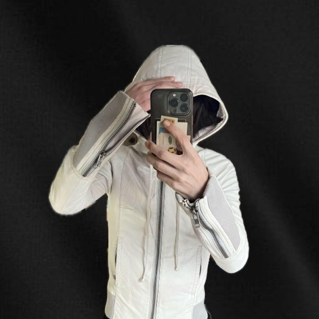 swag 00s 羊革　archive opium vkei ホワイトレザー