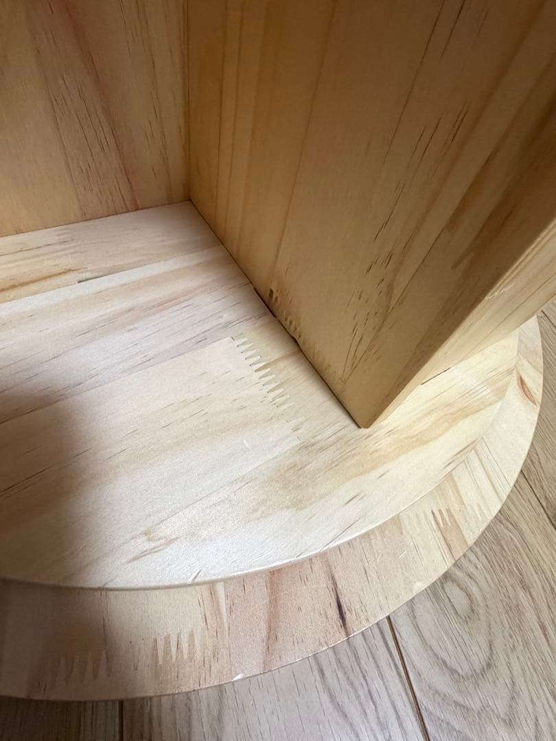 【組立済】山善 YAMAZEN 天然木 回転式本棚 2段 TKR-2(NA)