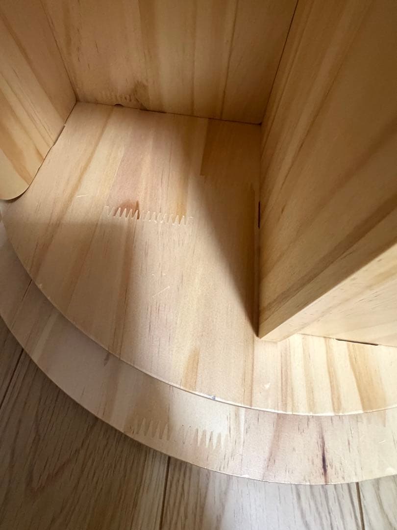 【組立済】山善 YAMAZEN 天然木 回転式本棚 2段 TKR-2(NA)