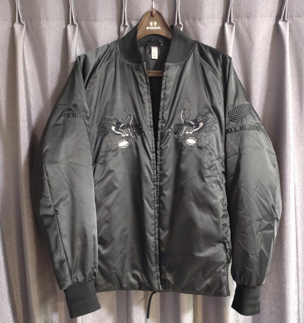 adidas ラグビーWC日本大会 オールブラックス スカジャン 黒