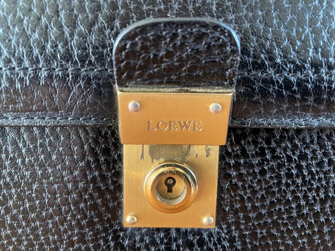 特別価格　LOEWE 黒 レザー ビジネスバッグ
