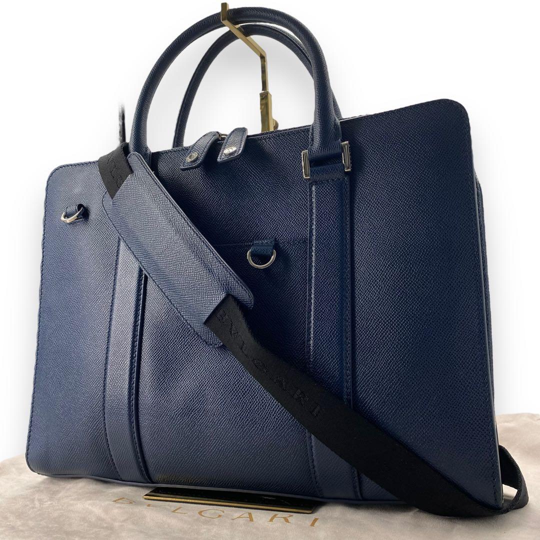 極美品■ブルガリ ブルガリマン 2way　ビジネスバッグ　ショルダーストラップ付