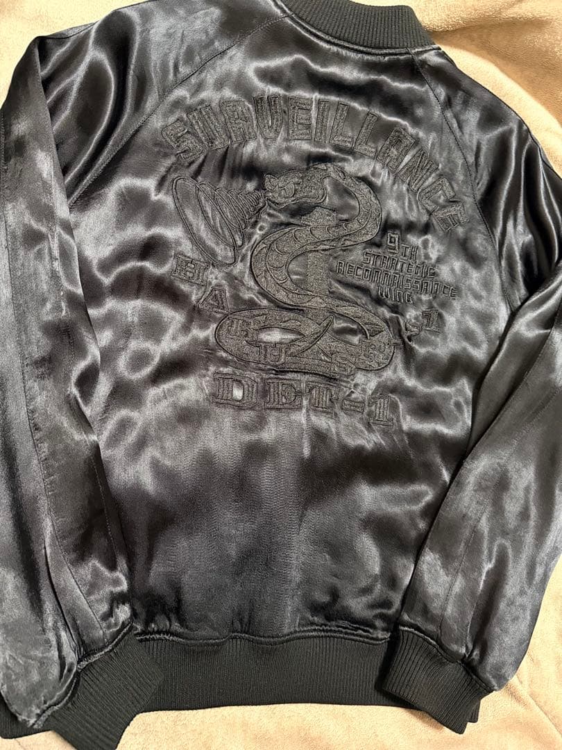 ２面用 AVIREX USA 蛇 日本 スカジャン レーヨン vintage