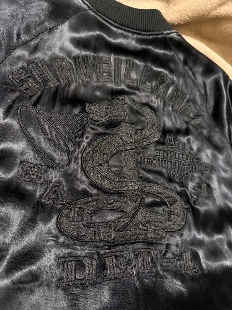 ２面用 AVIREX USA 蛇 日本 スカジャン レーヨン vintage