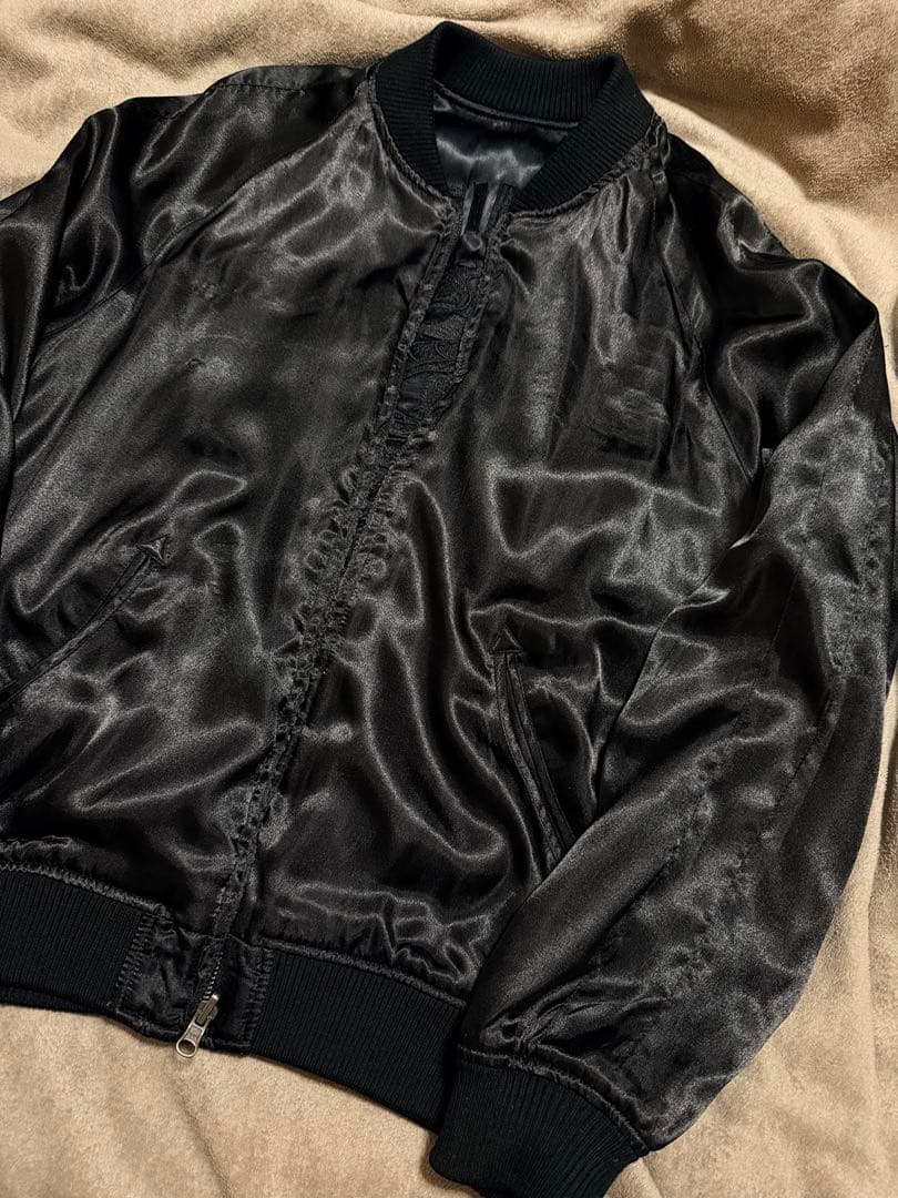 ２面用 AVIREX USA 蛇 日本 スカジャン レーヨン vintage